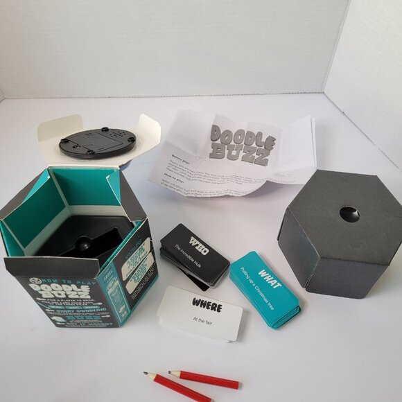 Professor Puzzle Doodle Buzz Drawing Game Buzzer Battle EUC Complete Game - Picture 6 of 6